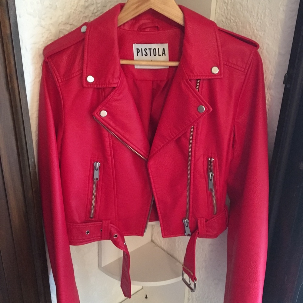 Pistola Faux Leather Moto Jacket
